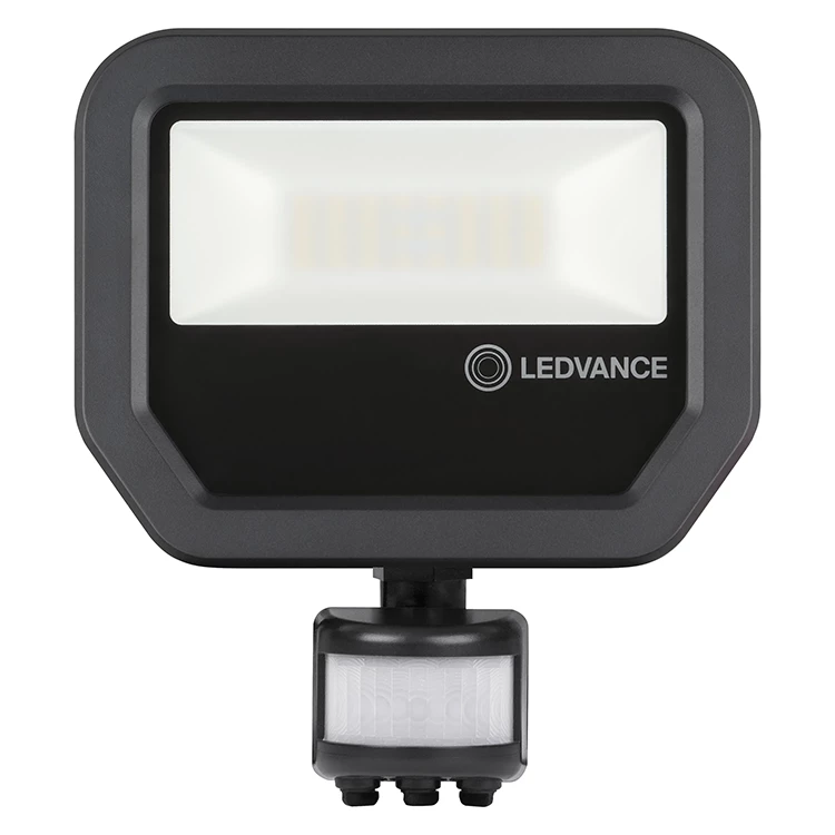 REFLECTOR LED 20W LEDVANCE 1800LM 3000K 30000HRS RECTANGULAR NEGRO CON SENSOR